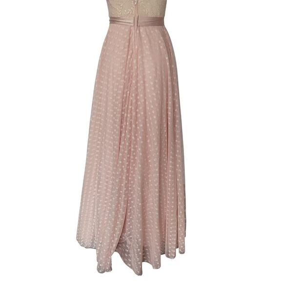 Vintage Y2K Pink Prom Dress Size 3 City Triangles Lace Embellished Princess 2000 - Picture 8 of 11